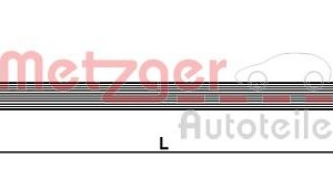 Furtun frana OPEL MOVANO A platou / sasiu (X70) 2.5 DTI (ED, HD, UD0, UD4) diesel 115 cai METZGER 4110213