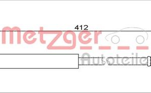 Furtun frana OPEL MOKKA / MOKKA X (J13) 1.8 4x4 (_76) benzina 140 cai METZGER 4111348