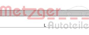 Furtun frana OPEL ADAM (M13) 1.0 benzina 90 cai METZGER 4111548