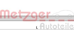 Furtun frana OPEL ADAM (M13) 1.0 benzina 115 cai METZGER 4111618