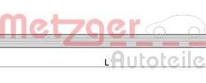 Furtun frana OPEL ADAM (M13) 1.4 benzina 87 cai METZGER 4111619