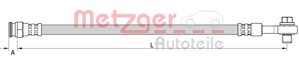 Furtun frana OPEL ADAM (M13) 1.4 benzina 87 cai METZGER 4111619