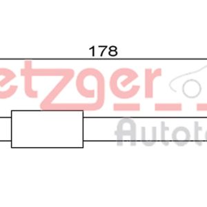 Furtun frana OPEL GRANDLAND / GRANDLAND X (A18, P1UO) 2.0 D (75) diesel 177 cai METZGER 4111843