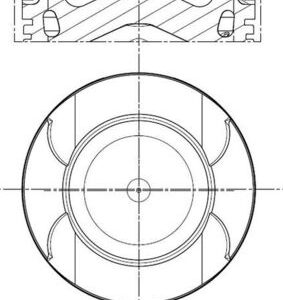 Piston OPEL VIVARO A caroserie (X83) 2.0 CDTI (F7) diesel 90 cai MAHLE ORIGINAL 021 PI 00134 000