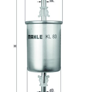 Filtru combustibil OPEL COMBO Tour 1.6 benzina 87 cai MAHLE ORIGINAL KL 83