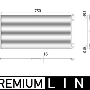 Condensator climatizare OPEL VIVARO B platou / sasiu (X82) 1.6 CDTI (03) diesel 125 cai MAHLE ORIGINAL AC 945 000P