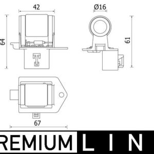 Rezistenta in serie motor electric (ventilator radiator) OPEL ADAM (M13) 1.2 benzina 69 cai MAHLE ORIGINAL CFR 8 000P