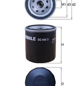Filtru ulei OPEL COMBO Autoutilitara/limuzina spatioasa 1.6 CNG 16V Benzina/Gaz metan (GNC) 94 cai MAHLE ORIGINAL OC 405/3