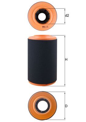 Filtru aer OPEL MOVANO C caroserie (U9) 2.2 D diesel 165 cai KNECHT LX 3353