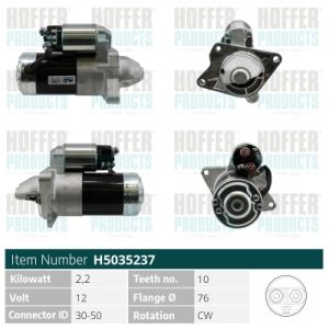 Electromotor OPEL MOVANO B caroserie (X62) 2.3 CDTI FWD (FV) diesel 150 cai HOFFER H5035237