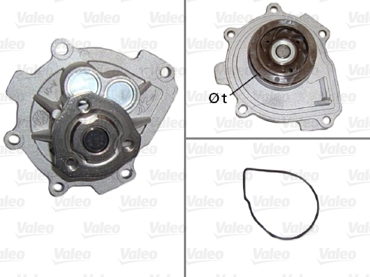 Pompa de apa OPEL MOKKA / MOKKA X (J13) 1.8 (_76) benzina 140 cai VALEO 506837