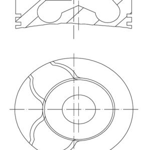 Piston OPEL VIVARO A bus (X83) 1.9 DTI (F7, J7, A07) diesel 101 cai MAHLE ORIGINAL 021 58 01