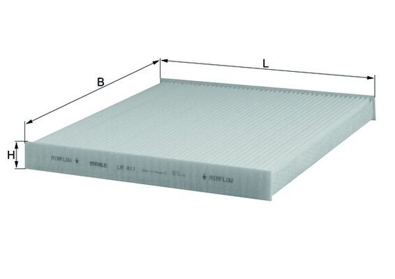 Filtru polen OPEL MOVANO C caroserie (U9) 2.2 D diesel 140 cai MAHLE ORIGINAL LA 411