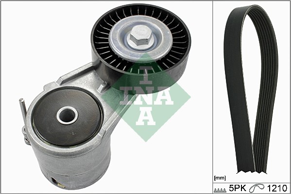 Set curea transmisie cu caneluri OPEL COMBO Autoutilitara/limuzina spatioasa 1.6 benzina 87 cai INA 529 0008 10