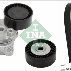 Set curea transmisie cu caneluri OPEL MOVANO C platou / sasiu (U9) 2.2 D diesel 120 cai INA 529 0310 10