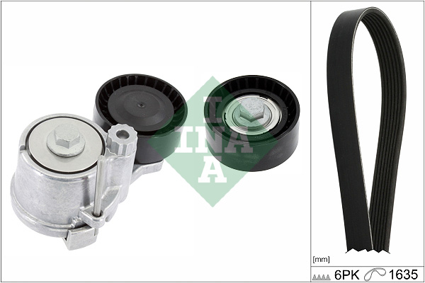 Set curea transmisie cu caneluri OPEL MOKKA / MOKKA X (J13) 1.6 CDTI (_76) diesel 136 cai INA 529 0311 10