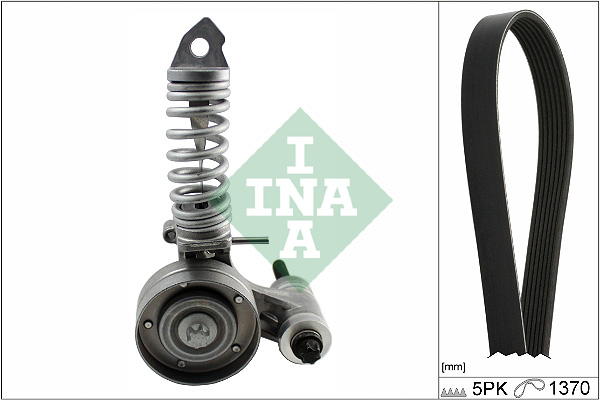 Set curea transmisie cu caneluri OPEL COMBO Autoutilitara/limuzina spatioasa 1.4 16V benzina 90 cai INA 529 0324 10
