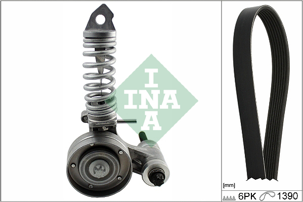 Set curea transmisie cu caneluri OPEL ADAM (M13) 1.4 S benzina 150 cai INA 529 0325 10