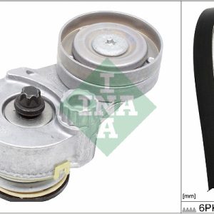 Set curea transmisie cu caneluri OPEL MOKKA / MOKKA X (J13) 1.8 (_76) benzina 140 cai INA 529 0328 10