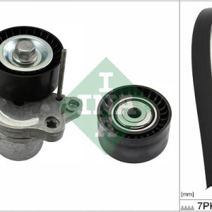 Set curea transmisie cu caneluri OPEL MOVANO B platou / sasiu (X62) 2.3 CDTI FWD (EV, HV, UV) diesel 179 cai INA 529 0356 10