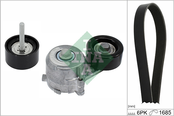 Set curea transmisie cu caneluri OPEL CASCADA (W13) 1.6 SIDI (67) benzina 170 cai INA 529 0421 10