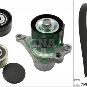 Set curea transmisie cu caneluri OPEL VIVARO A bus (X83) 2.0 CDTI (F7, J7, A07) diesel 90 cai INA 529 0423 20