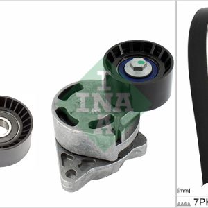 Set curea transmisie cu caneluri OPEL MOVANO A caroserie (X70) 2.5 DTi (FD) diesel 99 cai INA 529 0434 10