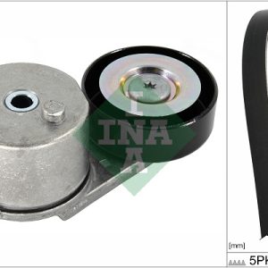 Set curea transmisie cu caneluri OPEL KARL (C16) 1.0 benzina 73 cai INA 529 0454 10