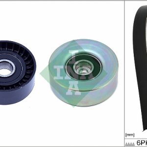 Set curea transmisie cu caneluri OPEL GRANDLAND / GRANDLAND X (A18, P1UO) 1.6 Turbo (75) benzina 181 cai INA 529 0532 10