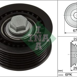 Rola ghidare / conducere curea transmisie OPEL GRANDLAND / GRANDLAND X (A18, P1UO) 1.6 Turbo Hybrid4 benzina/elector 300 cai INA 532 1076 10
