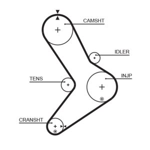 Curea de distributie OPEL MOVANO A bus (X70) 2.5 D (JD) diesel 80 cai GATES 5334XS