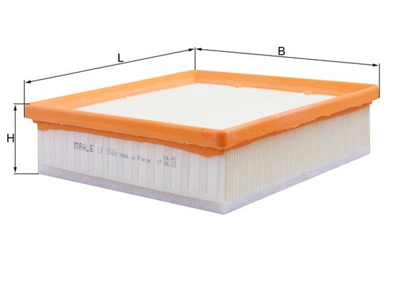 Filtru aer OPEL COMBO Tour (X12) 1.6 CDTI (C26, D26, E26, C05) diesel 120 cai MAHLE ORIGINAL LX 1846