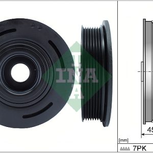 Fulie curea arbore cotit OPEL VIVARO A caroserie (X83) 2.5 CDTI (F7) diesel 146 cai INA 544 0098 10