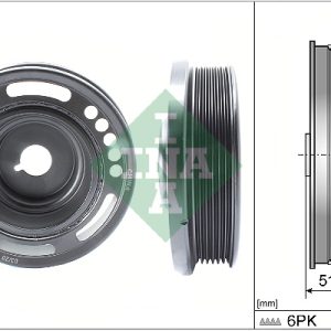 Fulie curea arbore cotit OPEL MOKKA / MOKKA X (J13) 1.6 (_76) benzina 116 cai INA 544 0168 10