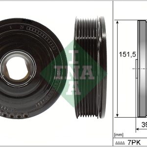 Fulie curea arbore cotit OPEL VIVARO B bus (X82) 1.6 CDTI (06) diesel 95 cai INA 544 0177 10