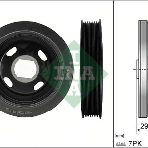 Fulie curea arbore cotit OPEL VIVARO B platou / sasiu (X82) 1.6 CDTI (03) diesel 125 cai INA 544 0179 10