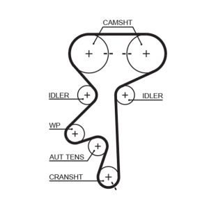 Curea de distributie OPEL COMBO Autoutilitara/limuzina spatioasa 1.6 CNG 16V Benzina/Gaz metan (GNC) 97 cai GATES 5499XS