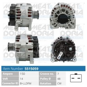 Alternator OPEL VIVARO A platou / sasiu (X83) 2.0 CDTI diesel 114 cai HOFFER H5515059