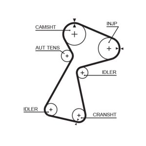 Curea de distributie OPEL MOVANO A bus (X70) 1.9 DTI (JD) diesel 80 cai GATES 5561XS