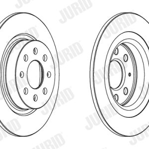 Disc frana OPEL ADAM (M13) 1.0 benzina 115 cai JURID 562305JC