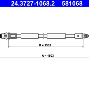 Cablu frana de parcare OPEL VIVARO A platou / sasiu (X83) 2.0 CDTI diesel 90 cai ATE 24.3727-1068.2