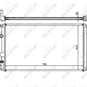 Radiator racire motor OPEL MOVANO A bus (X70) 2.2 DTI (JD) diesel 90 cai NRF 58321
