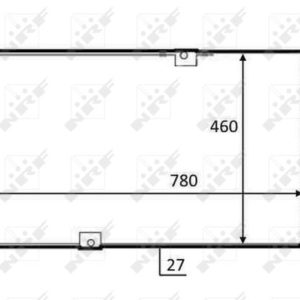 Radiator racire motor OPEL VIVARO A platou / sasiu (X83) 2.0 CDTI diesel 114 cai NRF 58498