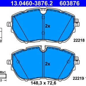 Placute frana OPEL GRANDLAND / GRANDLAND X (A18, P1UO) 1.5 Turbo D (75) diesel 131 cai ATE 13.0460-3876.2