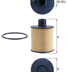 Filtru ulei OPEL COMBO Tour (X12) 1.6 CDTI (C26, D26, E26, C05) diesel 120 cai MAHLE ORIGINAL OX 779D