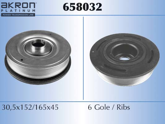 Fulie curea arbore cotit OPEL MOVANO A caroserie (X70) 2.2 DTI (FD) diesel 90 cai MALO 658032