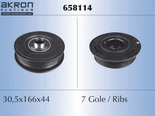 Fulie curea arbore cotit OPEL VIVARO A bus (X83) 2.5 CDTI (F7, J7, A07) diesel 146 cai MALO 658114