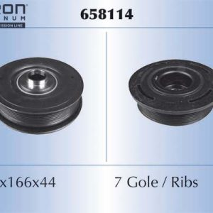 Fulie curea arbore cotit OPEL MOVANO A bus (X70) 2.5 DTI (JD) diesel 115 cai MALO 658114