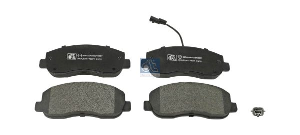 Placute frana OPEL MOVANO B platou / sasiu (X62) 2.3 CDTI RWD (EV, HV, UV) diesel 136 cai DT SPARE PARTS 6.95121