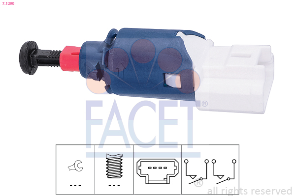 Comutator actionare ambreiaj (Tempomat) OPEL MOVANO B caroserie (X62) 2.3 CDTI FWD (FV) diesel 163 cai FACET 7.1290